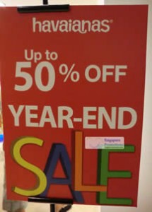 Featured image for (EXPIRED) Havaianas Year End Sale Up To 50% Off 30 Dec 2011