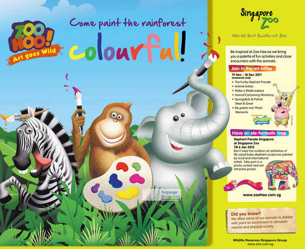 Featured image for (EXPIRED) Singapore Zoo Hoo Children’s Activities 19 Nov 2011 – 6 Jan 2012