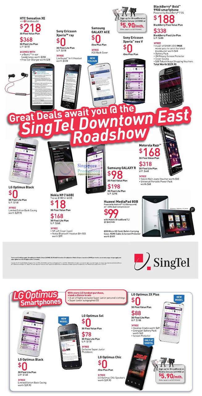 Singtel Downtown East Roadshow » Singtel Smartphones, Tablets, Home ...