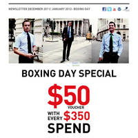 Featured image for (EXPIRED) T.M.Lewin $50 Voucher With Every $350 Spend 24 Dec 2011 – 2 Jan 2012