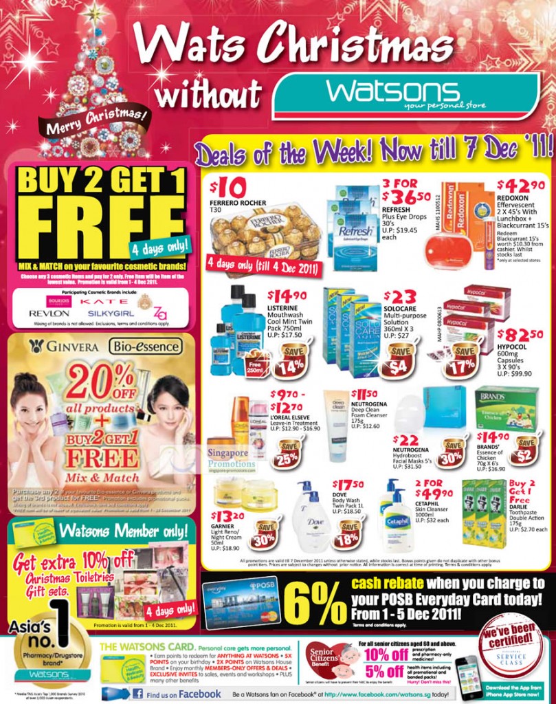 Watsons 1 Dec 2011