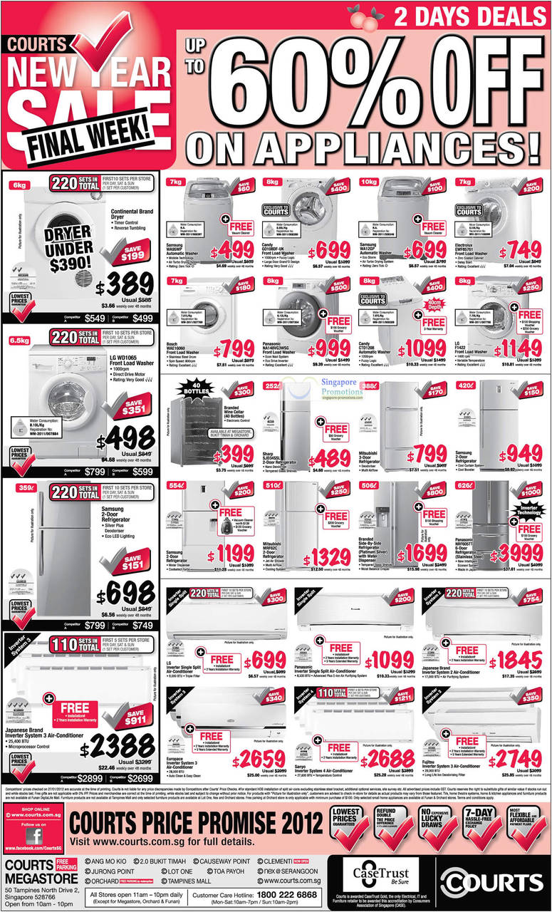 Appliances, Washers, Fridges, Air Conditioners