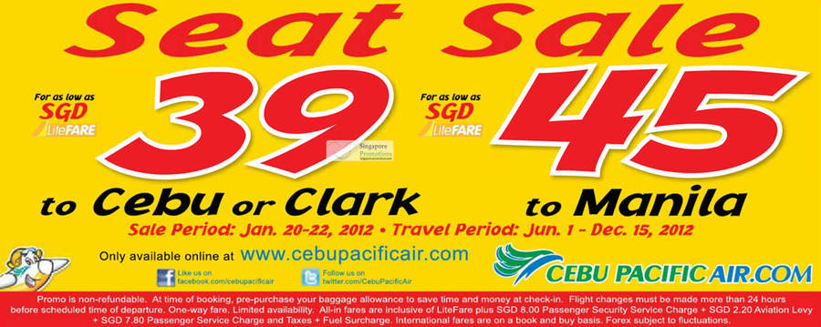 Cebu Air Pacific 20 Jan 2012