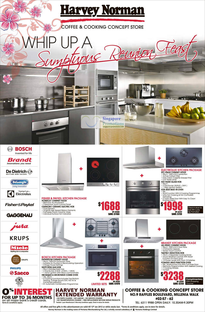 Fisher Paykel Chimney Hood HC90DCX1, Bosch Gas Hob NGT915FSG, Electrolux Built-In Oven EOB-2Q3X