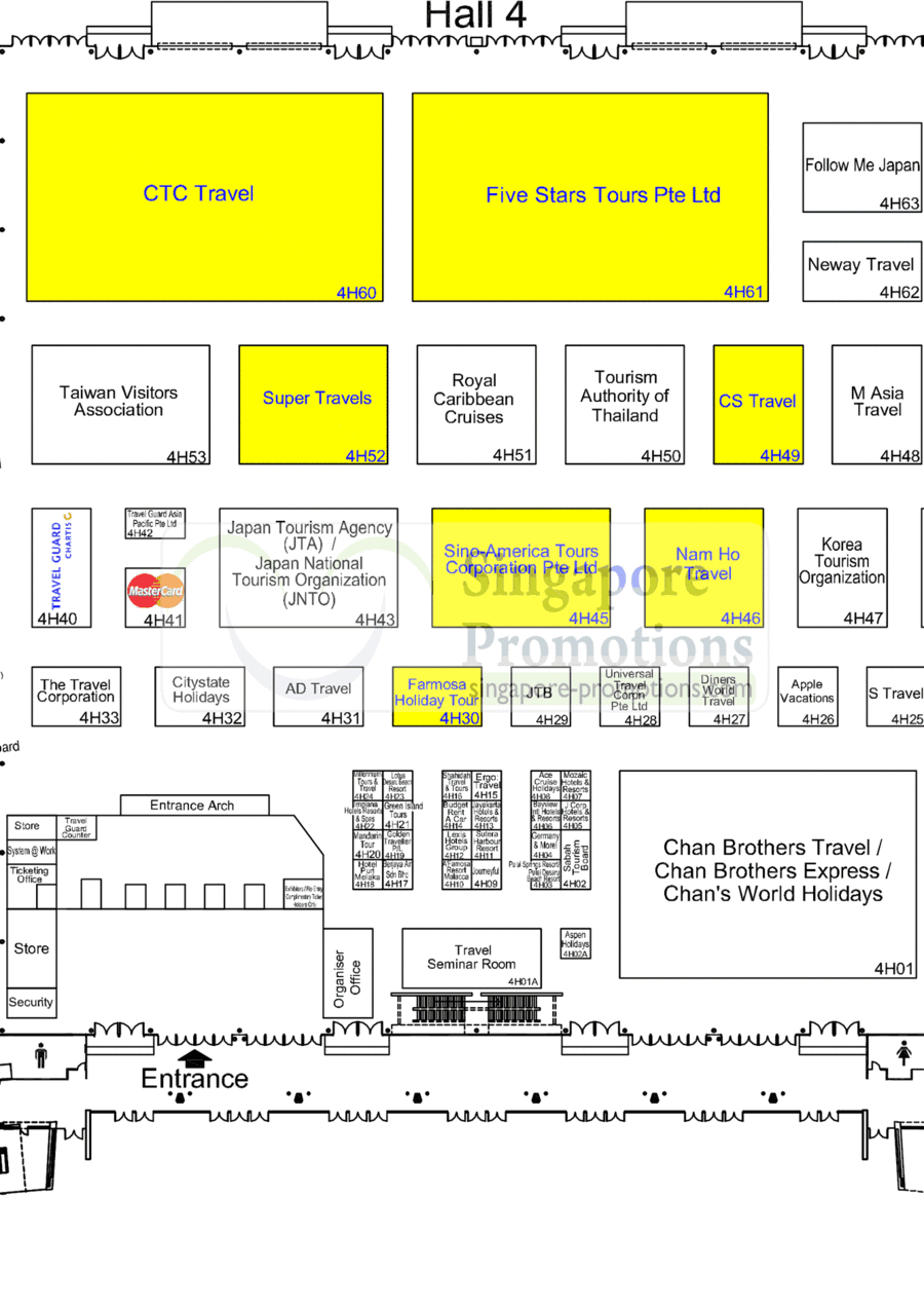 Hall 4 Floor Plan