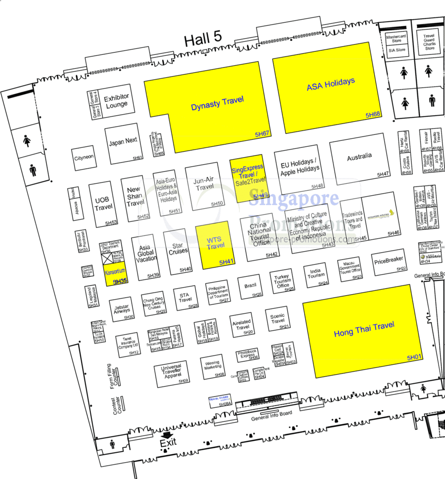 Hall 5 Floor Plan