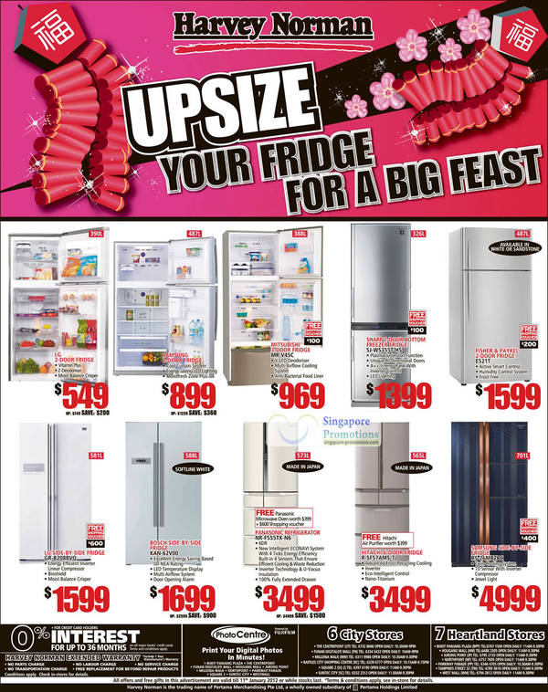 Featured image for (EXPIRED) Harvey Norman Fridge Promotions & Offers 5 – 11 Jan 2012