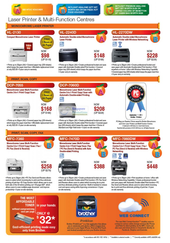 Laser Printers, Multi Function Centres