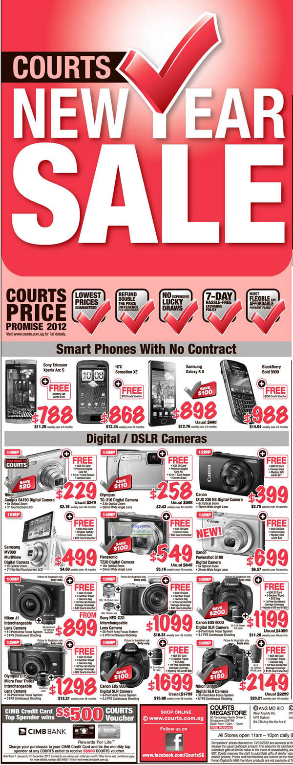Featured image for Courts New Year Festive Sale 14 – 20 Jan 2012