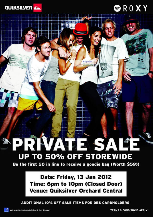 Featured image for (EXPIRED) Quiksilver & Roxy Sale Up To 50% Off @ Orchard Central 13 Jan 2012
