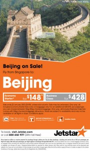 Featured image for (EXPIRED) Jetstar Airways Beijing China Promotion 17 – 22 Jan 2012