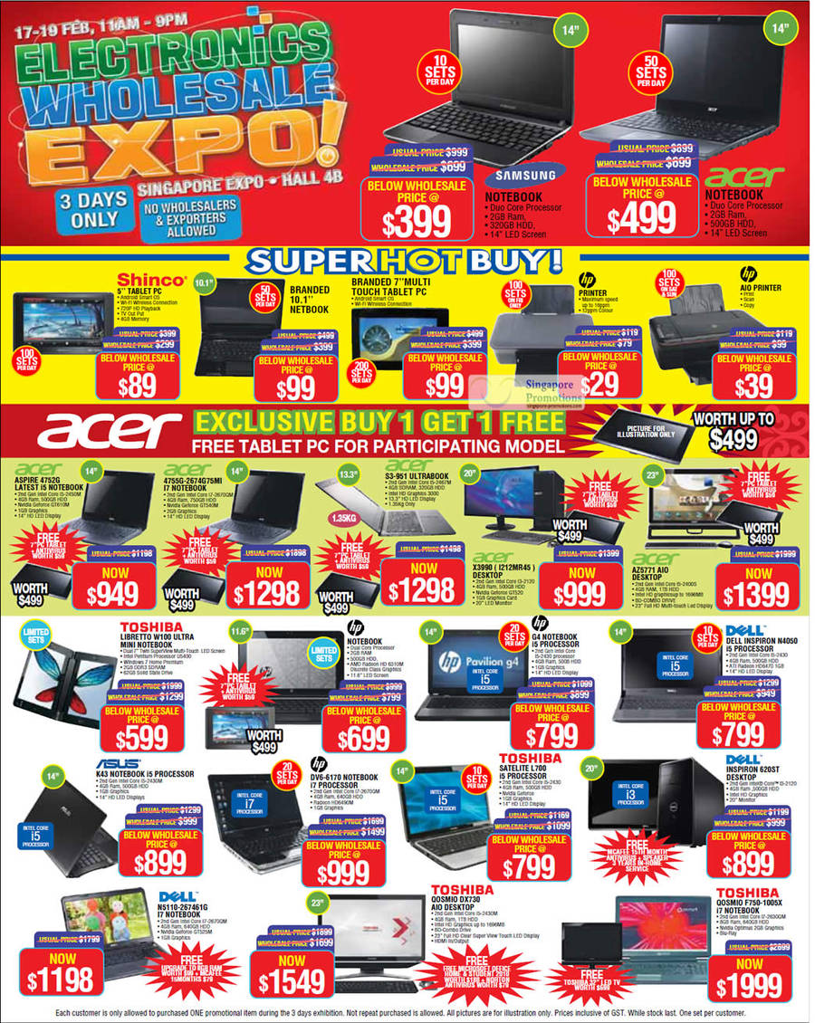 17 Feb Desktop PCs, Notebooks, Printers, Tablet PCs