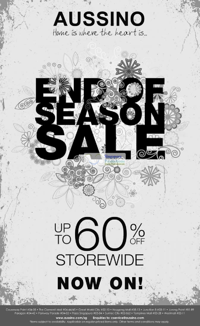Featured image for Aussino End of Season Sale Up To 60% Off 3 Feb 2012