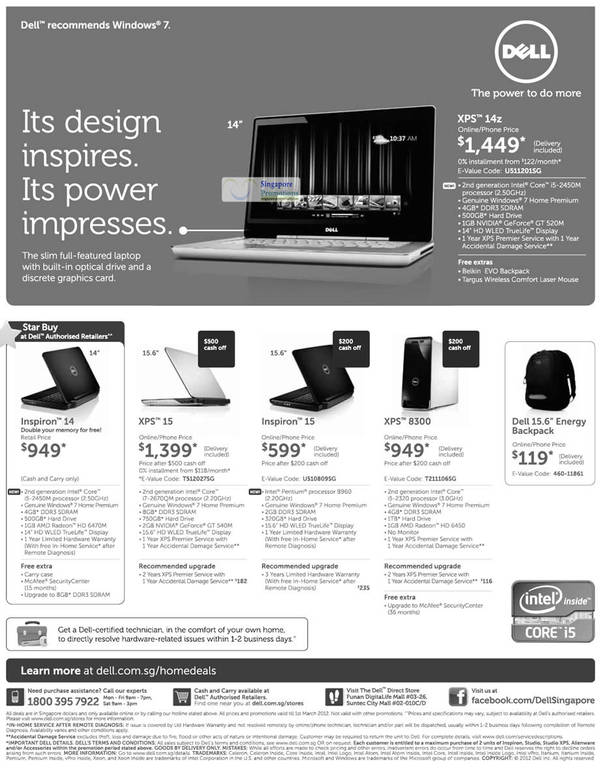 Featured image for (EXPIRED) Dell Notebooks & Desktop PCs Promotion Price List 20 Feb – 1 Mar 2012