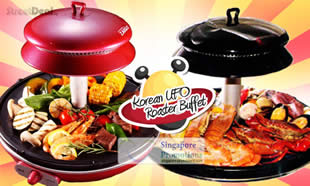 Featured image for Korean UFO Roaster Buffet 47% Off Korean UFO BBQ, Ginseng Steamboat Buffet, Chili Crab & More 4 Jul 2012