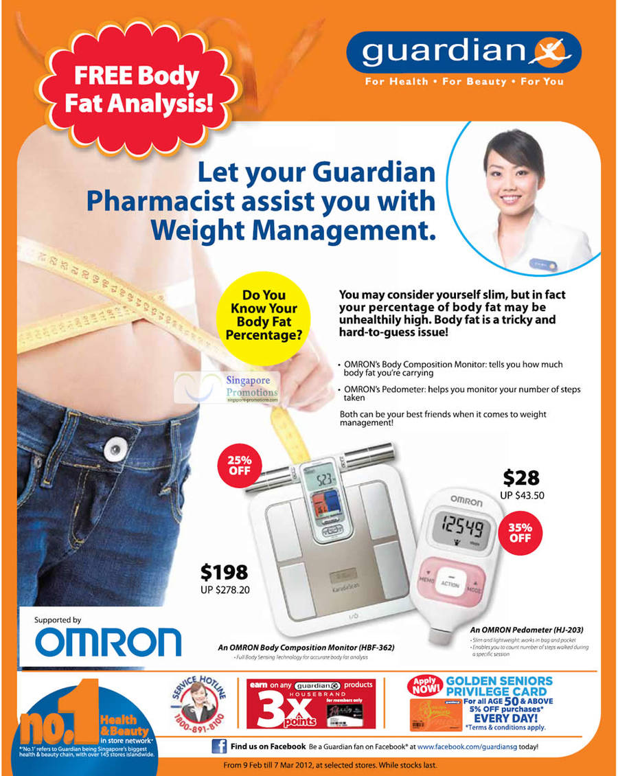 Omron Body Composition Monitor, Omron Pedometer