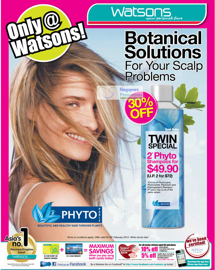 Phyto Paris Shampoo » Watsons Cosmetics, Personal Care & Beauty Offers