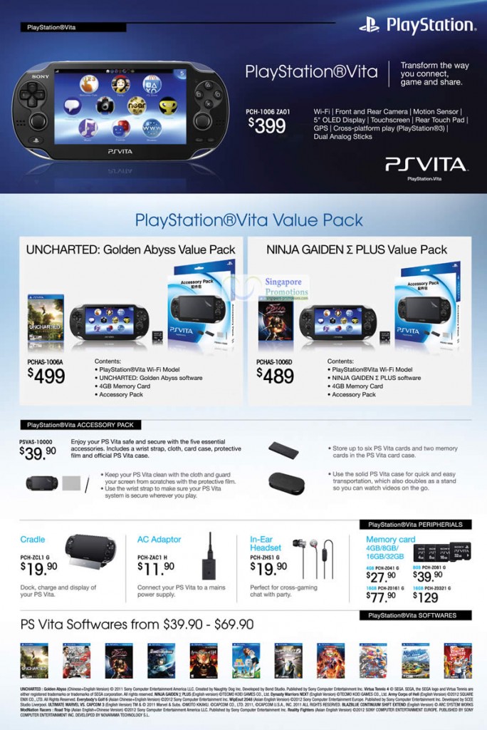 PlayStation Vita, PSVita, Ninja Gaiden, Accessories, Software, Memory Cards