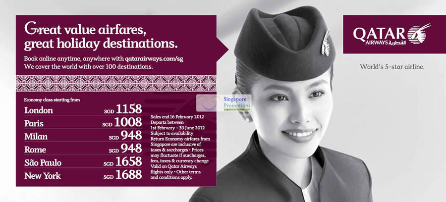 Qatar Airways 2 Feb 2012