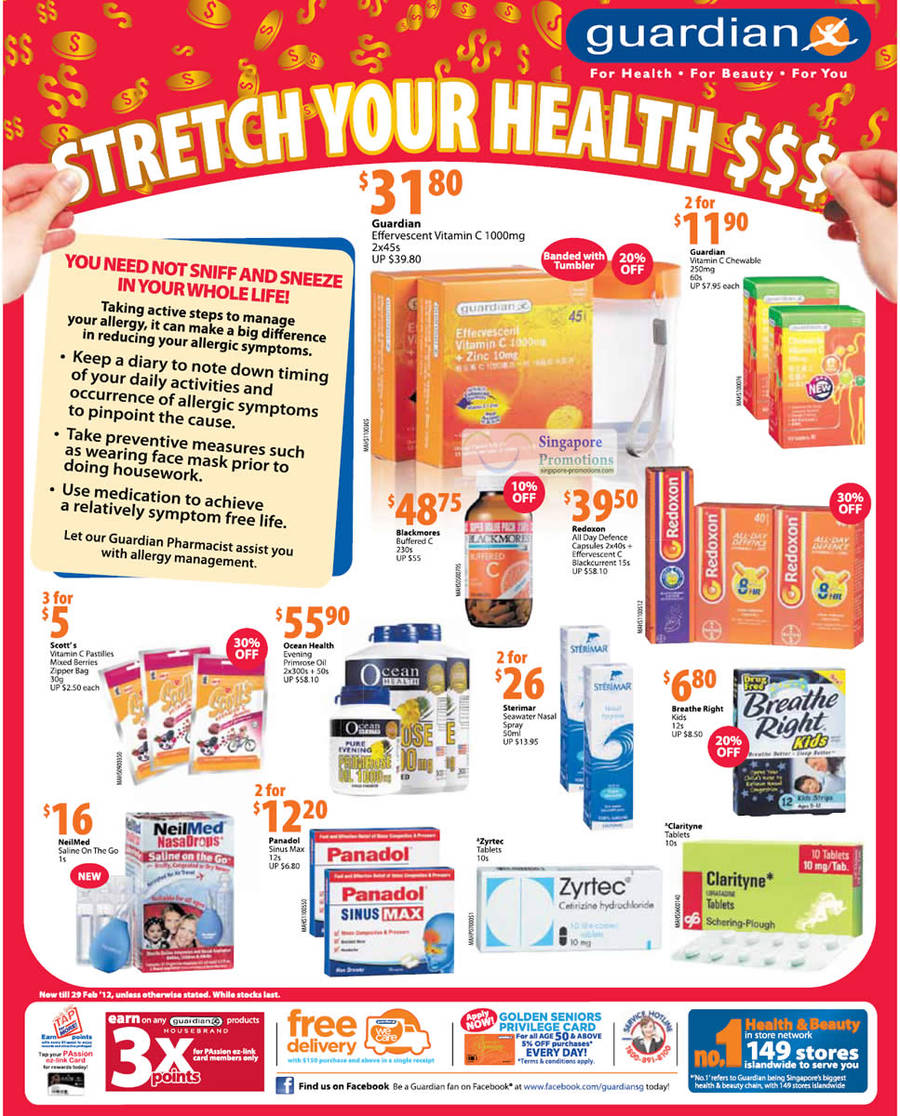 Stretch Your Health Deals, Ocean Health Evening Primrose Oil, Redoxon All Day Defence, Blackmores Buffered C