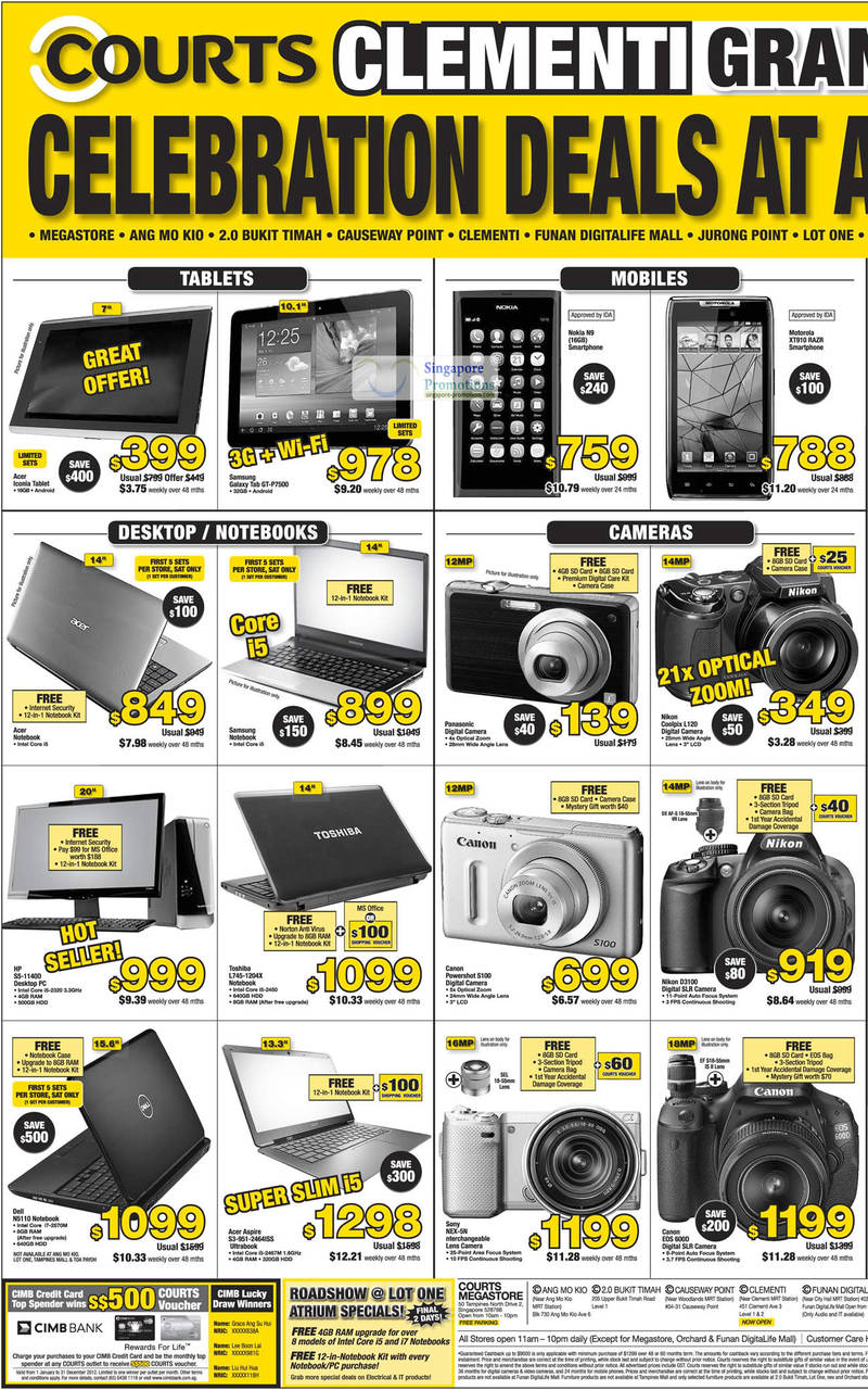 Tablets, Smartphones, Desktop PC, Notebooks, Digital Cameras