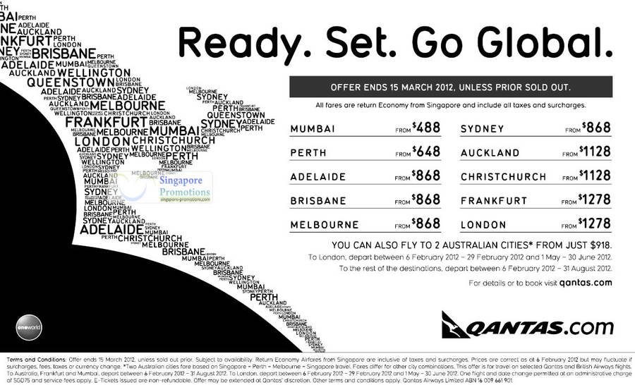 Various Destinations