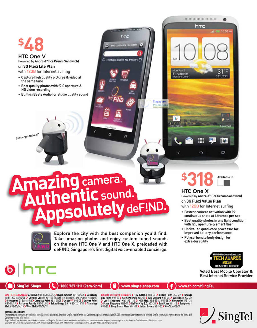 2 Apr HTC One V, HTC One X