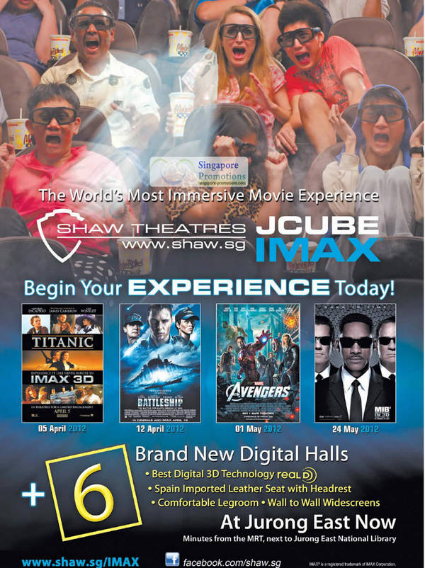 Featured image for Shaw Theatres JCube IMAX Theatre Opening Promotions 29 Mar 2012