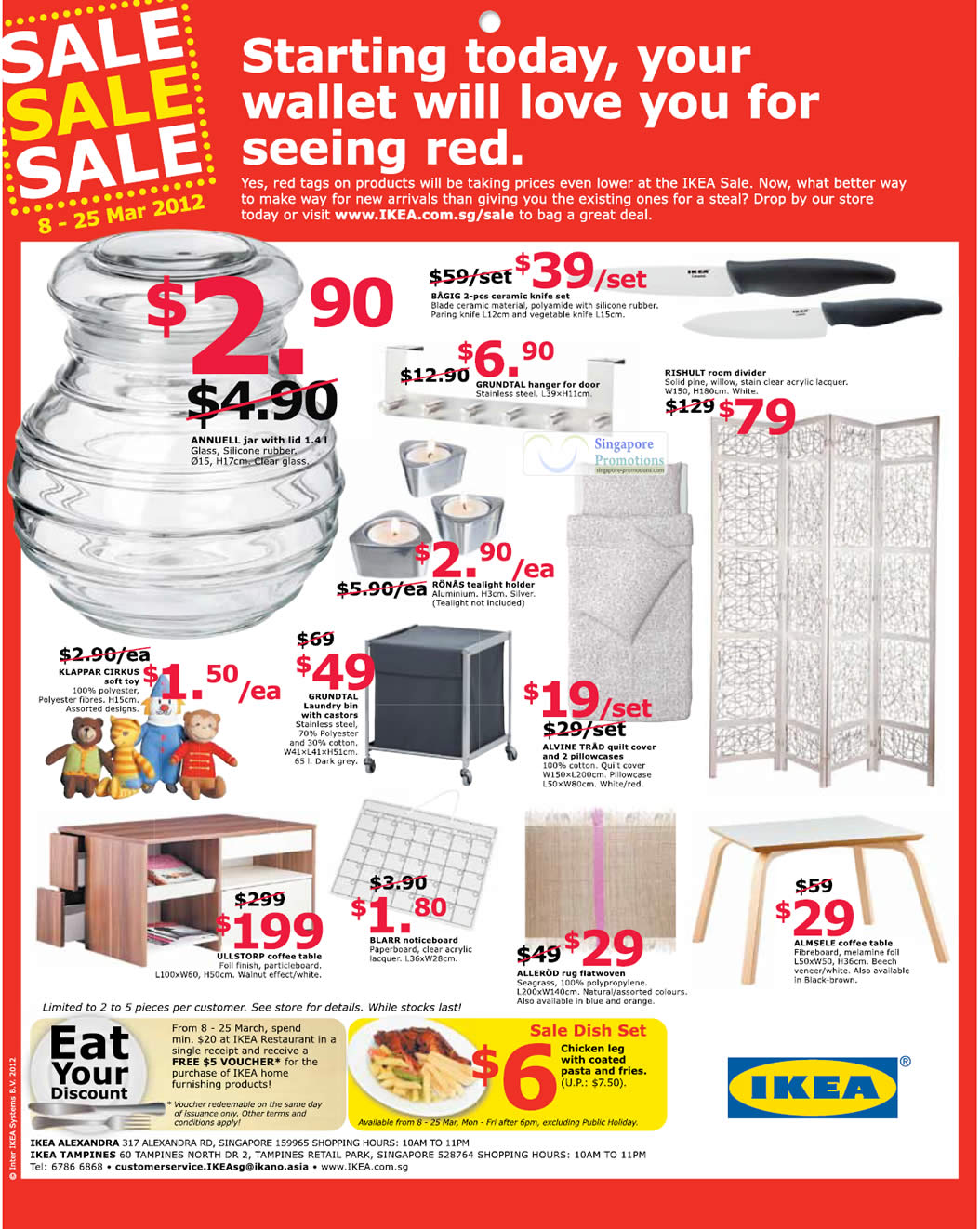 8 Mar Public Event Details Sale Items Ikea Singapore Sale