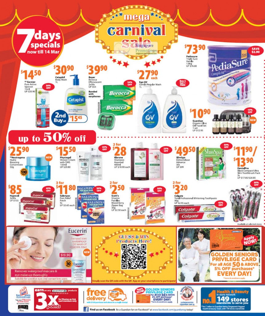 Carnival Sale 7 Day Specials, Pediasure Triplesure, SlimSpa Detox Deluxe, Hypocol