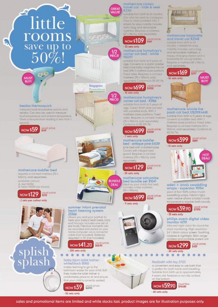 Cots, Mothercare, Summer Infant, Philips Avent Digital Video Monitor, Toilet Trainer, Flexibath
