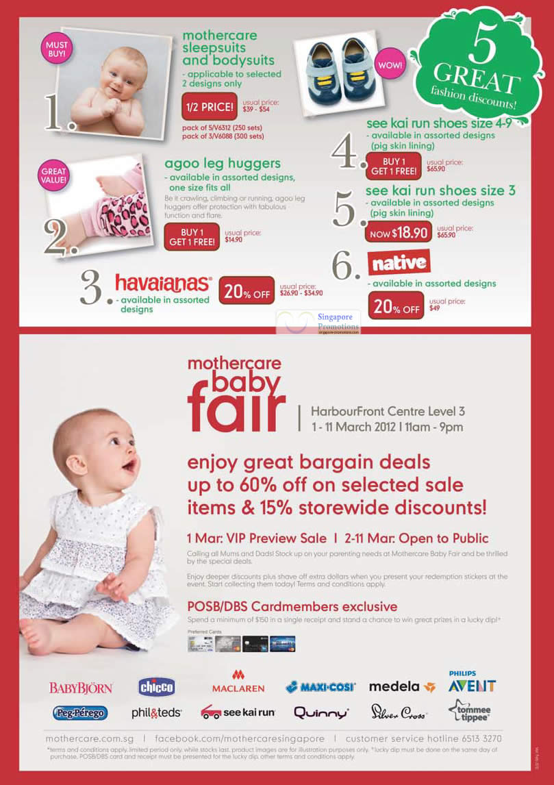 Featured image for Mothercare Baby Fair 2012 @ HarbourFront Centre 1 - 11 Mar 2012