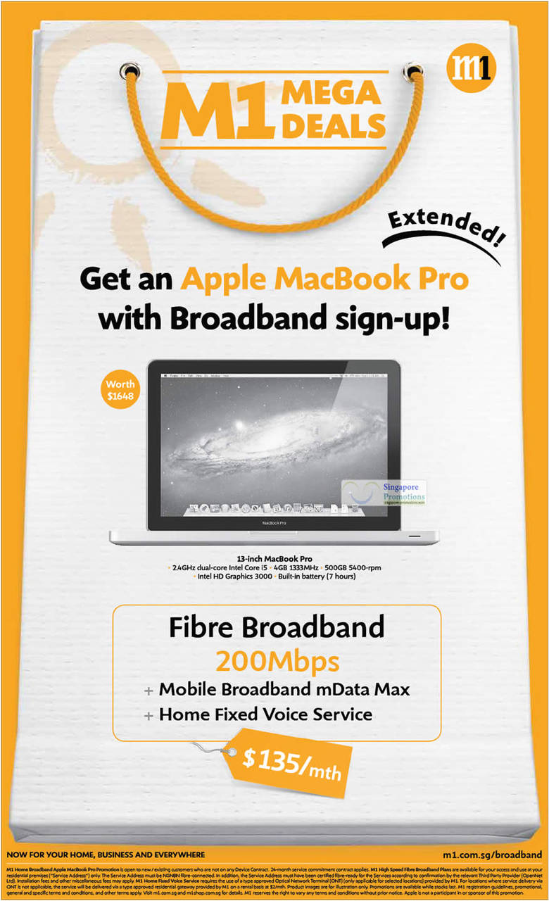 Fibre Broadband, Free Apple Macbook Pro