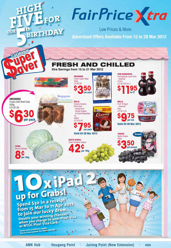 Featured image for NTUC Fairprice Appliances, Wines, Kitchenware & Electronics Offers 15 – 28 Mar 2012