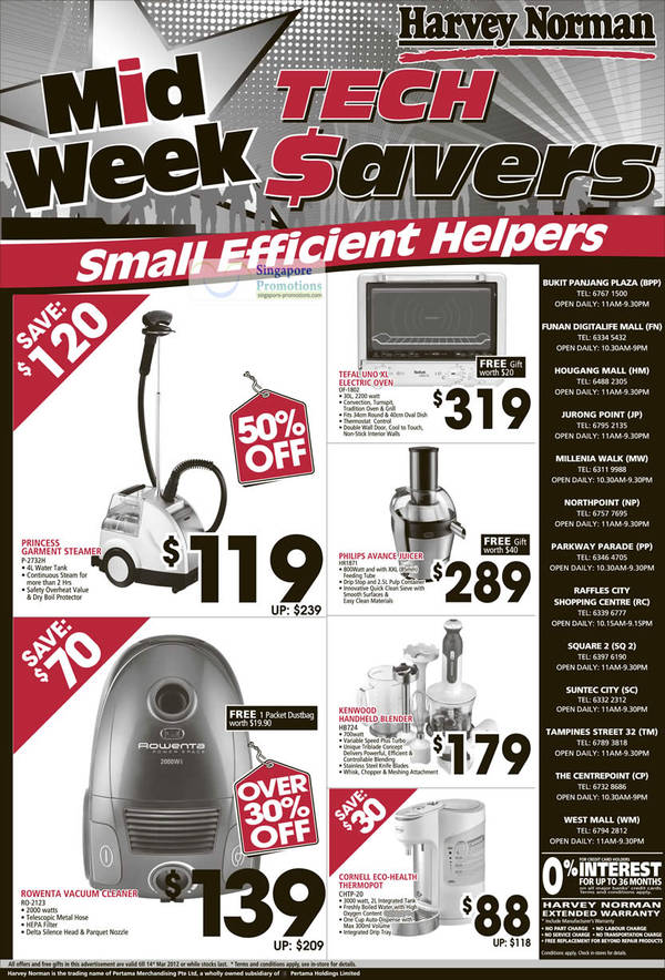 Featured image for (EXPIRED) Harvey Norman Kitchenware, Appliances & TV Offers 7 – 14 Mar 2012