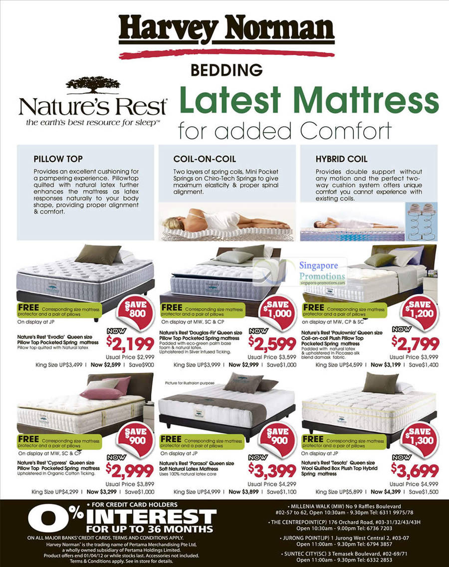 Natures Rest Mattresses