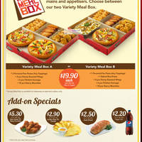 Featured image for (EXPIRED) Pizza Hut Singapore New Varierty Meal Box Promotion 23 Mar 2012
