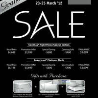 Featured image for (EXPIRED) Simmons Grand Opening Sale @ Enterprise One Building 23 – 25 Mar 2012