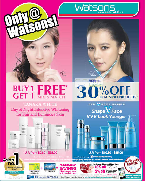 Featured image for (EXPIRED) Watsons Personal Care & Beauty Offers 1 – 7 Mar 2012