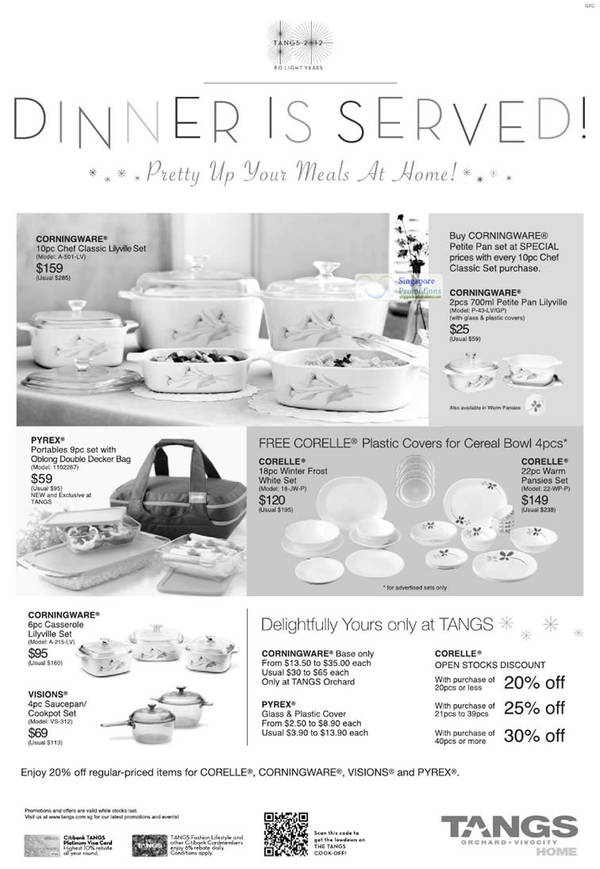 Featured image for (EXPIRED) Tangs Kitchenware 20% Off Promotion Offers 2 Mar 2012