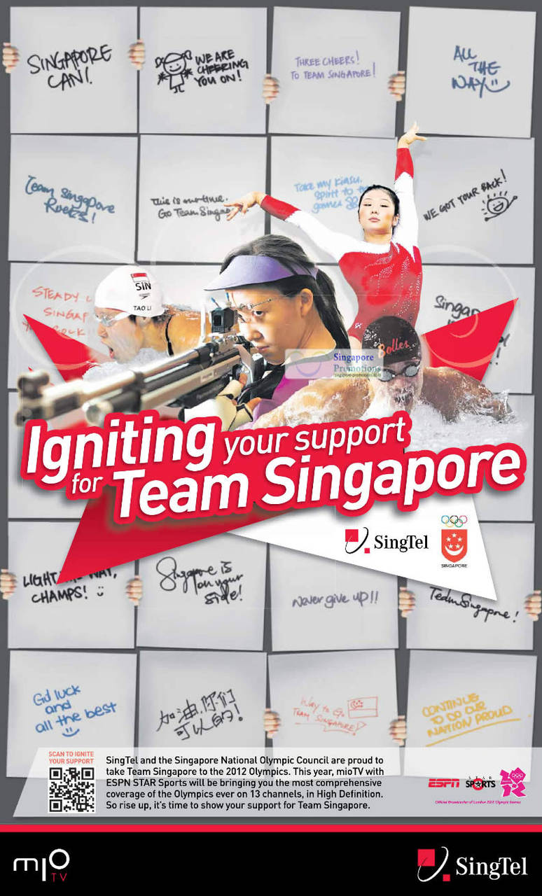 Team Singapore 2012 Olympics, ESPN Star Sports