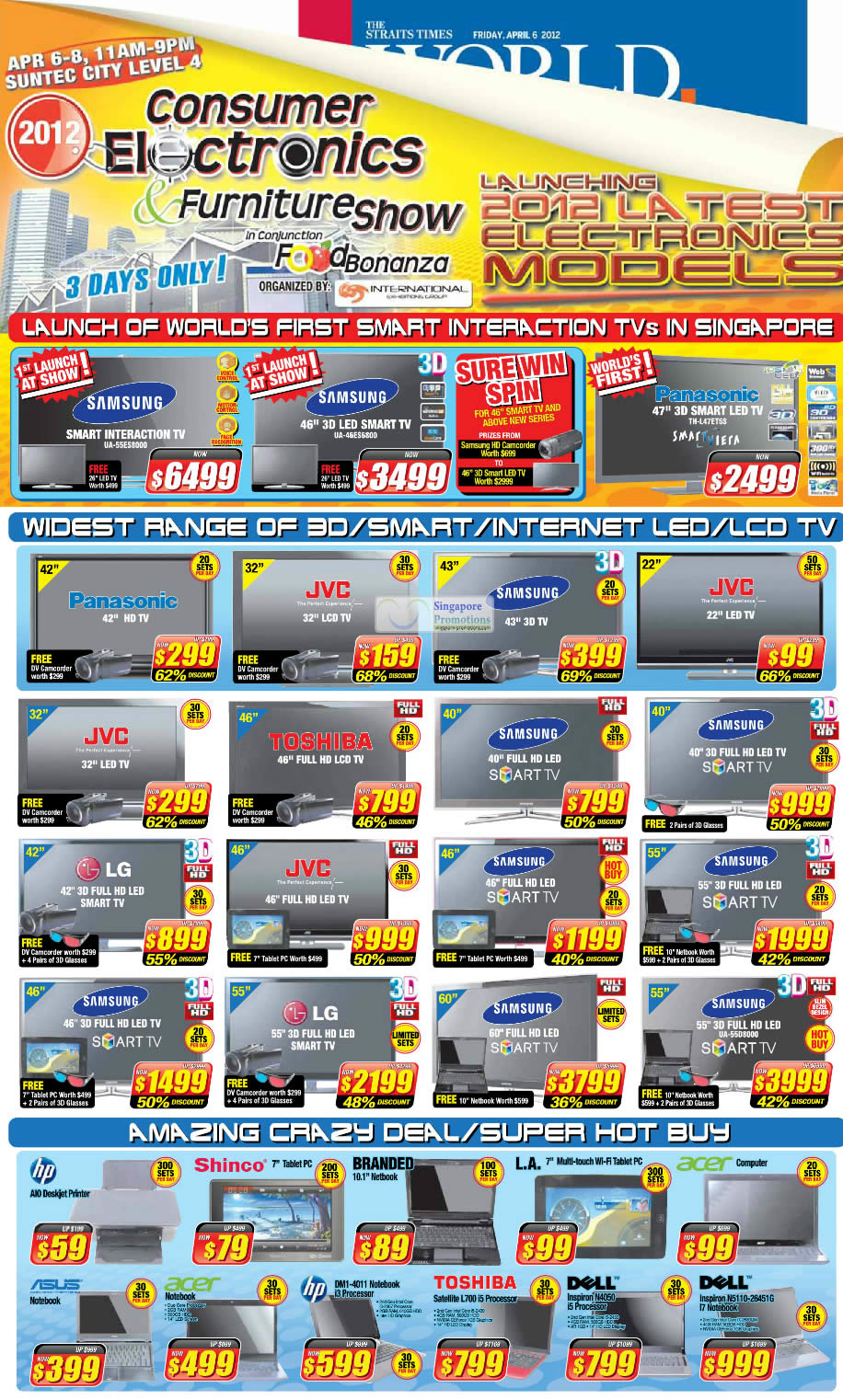 6 Apr TV, Smart Interaction TV, Super Hot Buys, Crazy Deals » 2012