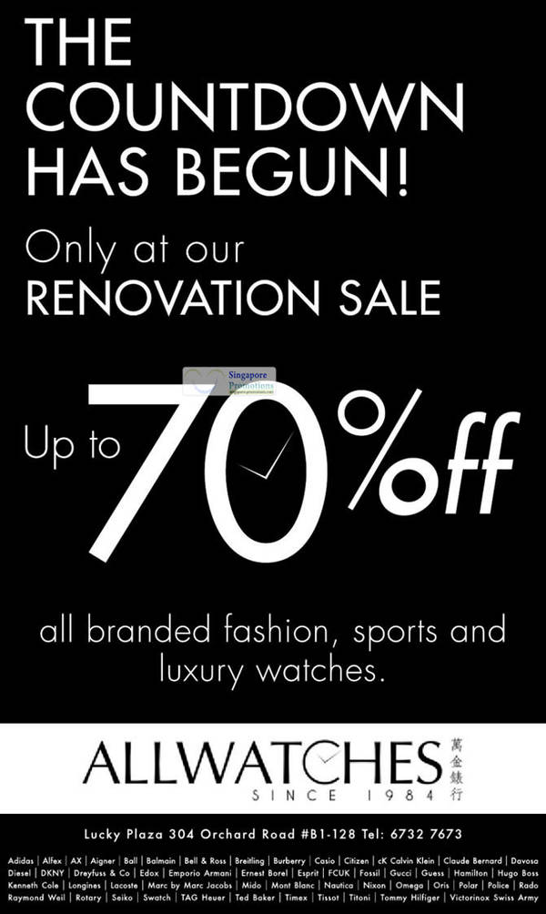 Featured image for (EXPIRED) All Watches Up To 70% Off Fashion, Sports & Watches 5 Apr 2012