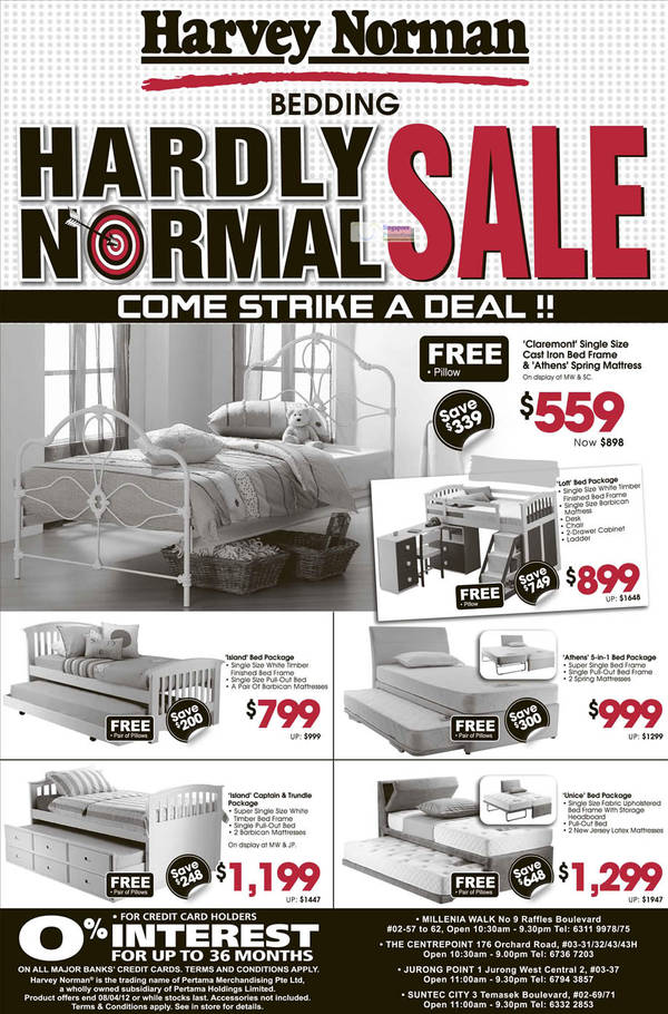 Featured image for Harvey Norman Electronics, Appliances, Sofas, Mattresses & IT Promotion Offers 6 – 12 Apr 2012