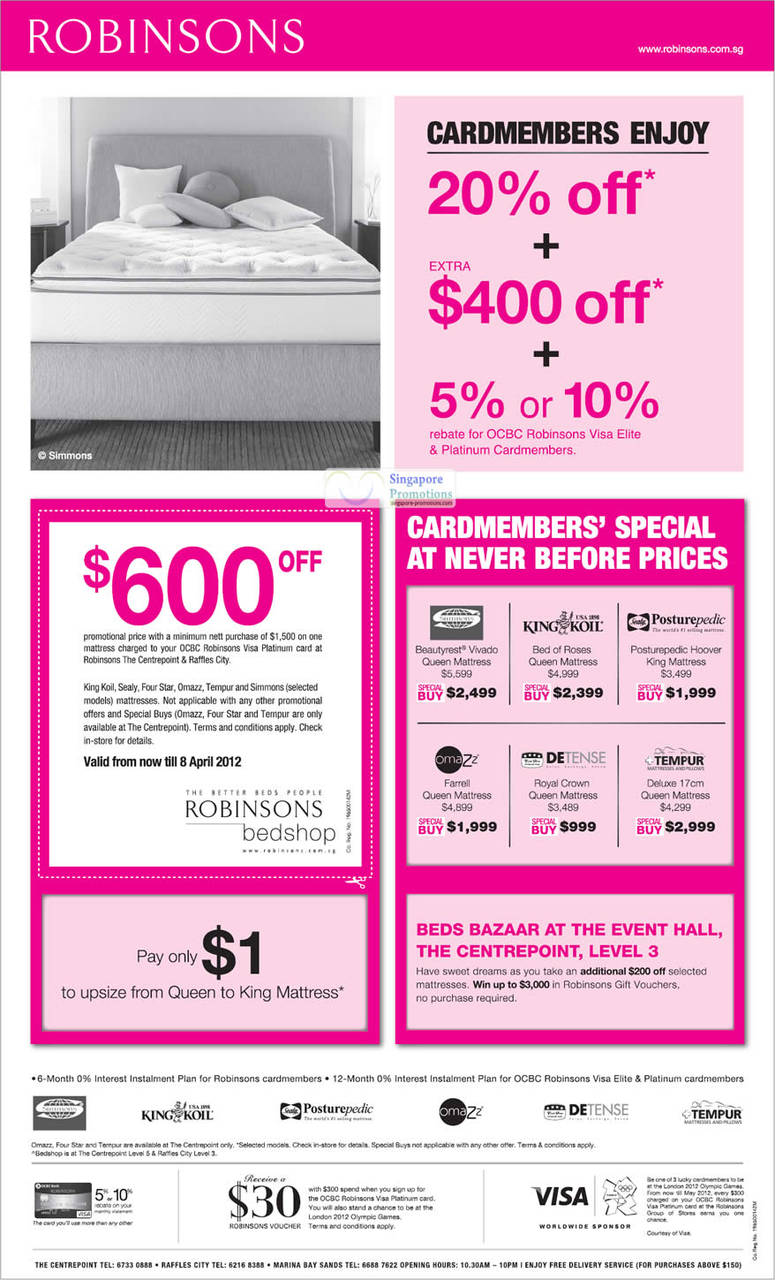 Cardmember Mattress Offers