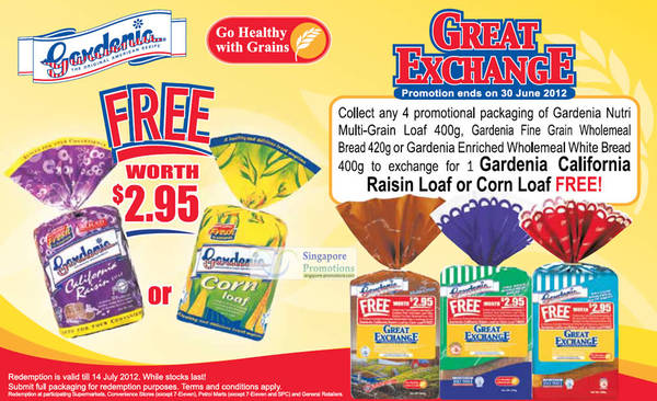 Featured image for (EXPIRED) Gardenia Great Exchange Promotion 27 Apr – 30 Jun 2012