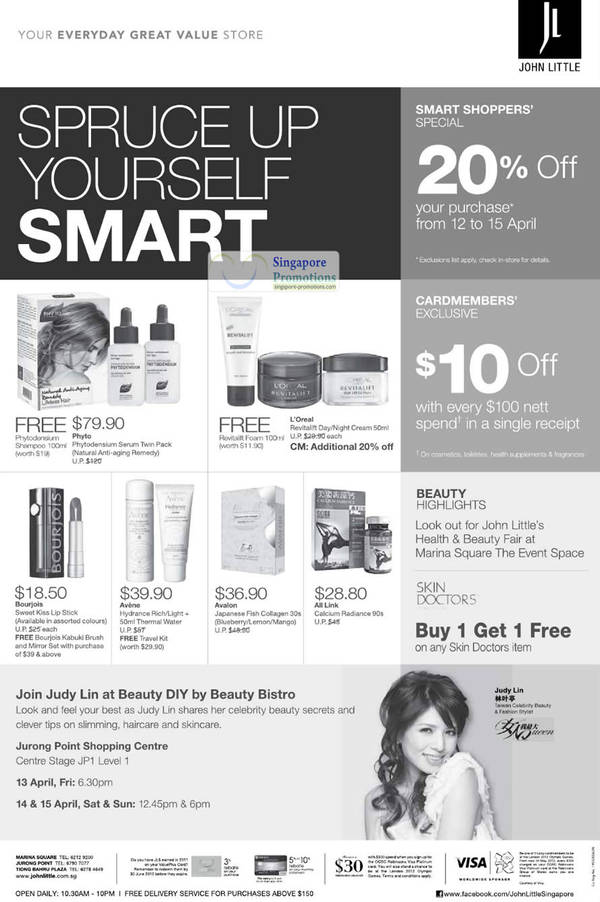 Featured image for (EXPIRED) John Little 20% Off Purchase Promotion 12 – 15 Apr 2012