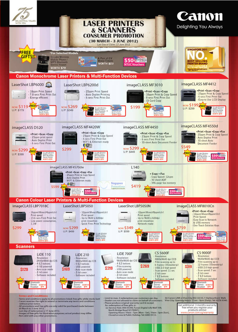 Laser Printers, Scanners