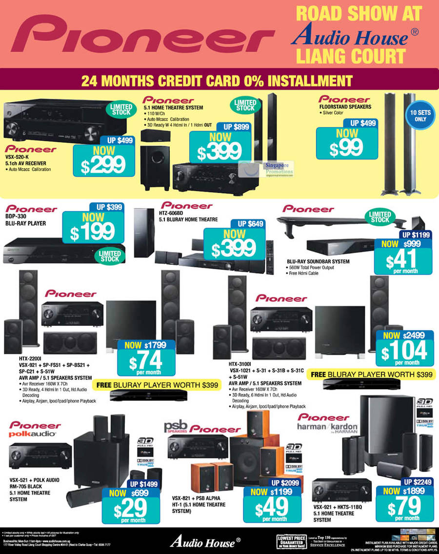 Liang Court, Pioneer Home Theatre System, Speaker System