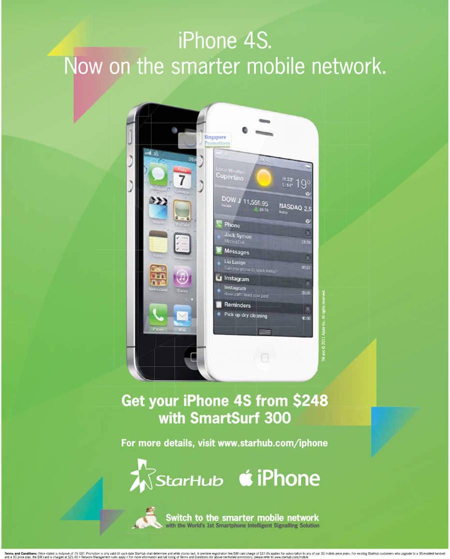 Starhub iPhone 4S From 248